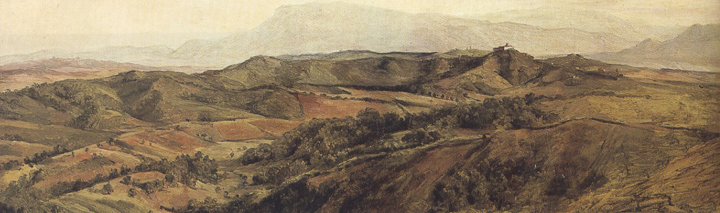 george frederic watts,o.m.,r.a. An Umbriam Landscape (mk37)